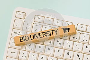 Inspiration showing sign Bio Diversity. Business concept Variety of Life Organisms Marine Fauna Ecosystem Habitat -48665