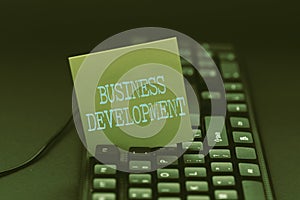 Inspiration showing sign Business Development. Business concept Implement Growth Value within and between company