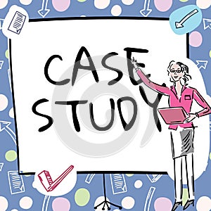 Inspiration showing sign Case Study. Business overview A subject matter to be discussed and related to the topic