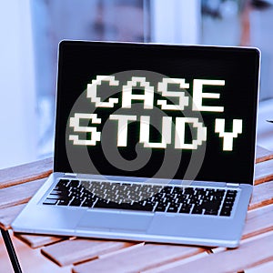 Inspiration showing sign Case Study. Business showcase A subject matter to be discussed and related to the topic