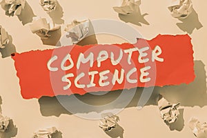 Inspiration showing sign Computer Science. Business showcase instruct and help users acquire proficiency in computer