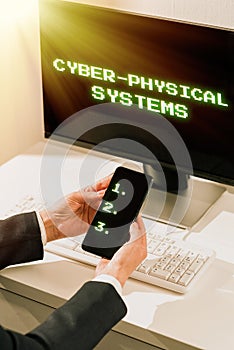 Inspiration showing sign Cyber Physical Systems. Business idea Mechanism controlled by computerbased algorithms photo
