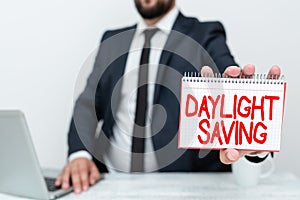 Inspiration showing sign Daylight Saving. Business overview Storage technologies that can be used to protect data Remote