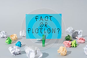 Inspiration showing sign Fact Or Fiction. Business idea Is it true or is false doubt if something is real authentic