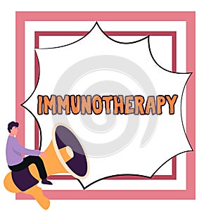 Inspiration showing sign Immunotherapy. Business showcase treatment or prevention of disease that involves enhancement