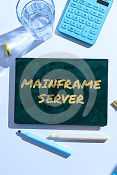 Inspiration showing sign Mainframe Server. Business approach the inability to cause pregnancy in a fertile