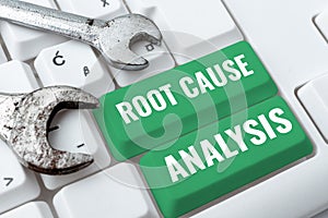 Inspiration showing sign Root Cause Analysis. Concept meaning Method of Problem Solving Identify Fault or Problem