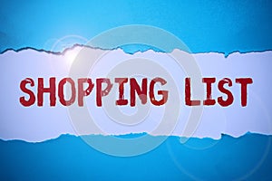 Inspiration showing sign Shopping List. Business approach Discipline approach to shopping Basic Items to Buy