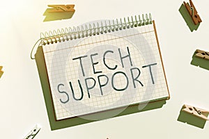 Inspiration showing sign Tech Support. Internet Concept Assisting individuals who are having technical problems
