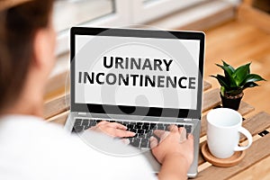 Inspiration showing sign Urinary Incontinence. Word for uncontrolled leakage of urine Loss of bladder control Online