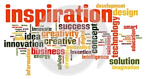 Inspiration word cloud