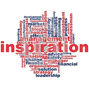 Inspiration word cloud