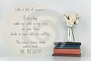 Inspirational Life Quote Design Poster