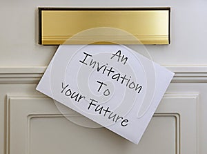 Inspirational message - invitation to your future