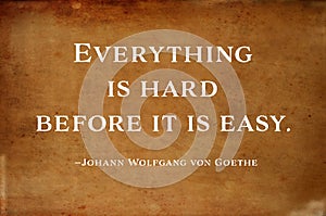 Inspirational and motivational quote by Goethe