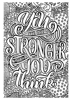 inspirational quote coloring pages for adults, Motivational Coloring Page Design