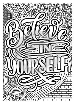 inspirational quote coloring pages for adults, motivational quotes coloring page