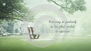 Inspirational quotes - Believing in yourself is the first secret