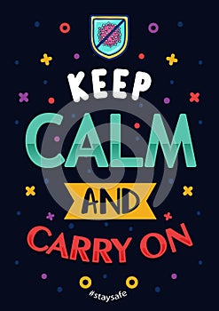 Inspirational quotes coronavirus keep calm and carry on