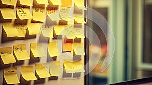 inspirational yellow post it notes