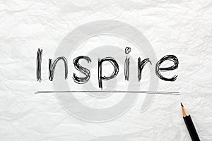 Inspire Highlighted With Pencil