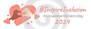 Inspire inclusion International Women\'s Day banner