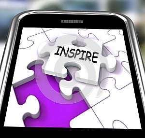 Inspire Smartphone Shows Originality Innovation And Creativity O