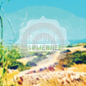 Inspire someone quote illustration