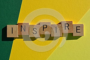Inspire word as a banner headline