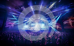 Inspiring Concert Hall Extravaganza. Generative AI