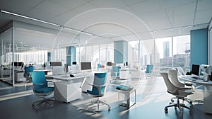 Inspiring office interior design Modern style Generative AI AIG 31.