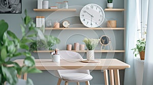 Inspiring office interior design Scandinavian style Generative AI AIG 31.