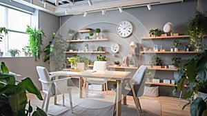 Inspiring office interior design Scandinavian style Generative AI AIG 31.