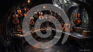 Inspiring Violin Maker's Workshop Scenes