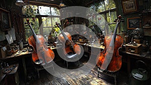 Inspiring Violin Maker's Workshop Scenes