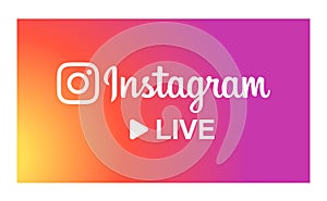 instagram live icon vector