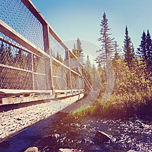 Instagram of bridge over running water