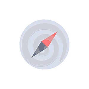 Instagram, Compass, Navigation  Flat Color Icon. Vector icon banner Template