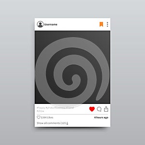 Instagram Empty Photo Frame Illustration
