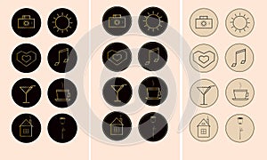 Instagram highlights` covers