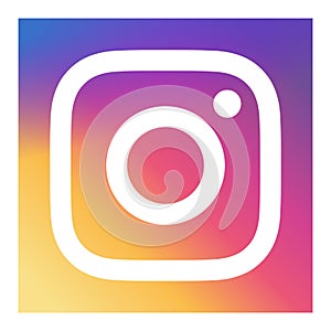 Instagram icon vector