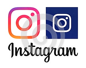 Instagram new logos printed