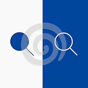 Instagram, Search, Sets Line and Glyph Solid icon Blue banner Line and Glyph Solid icon Blue banner