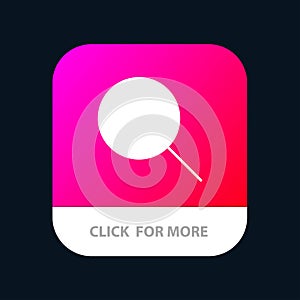Instagram, Search, Sets Mobile App Button. Android and IOS Glyph Version