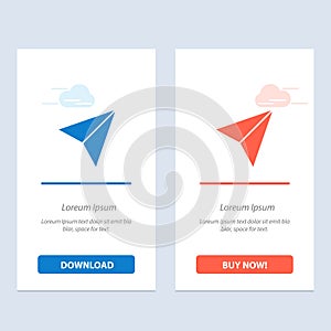 Instagram, Sets, Share  Blue and Red Download and Buy Now web Widget Card Template