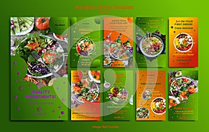 Instagram story templates food poke photo