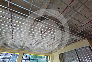 Install the ceiling frame