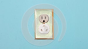 Install electrical outlet with electricity safety cover to prevent child electrocution. 4k