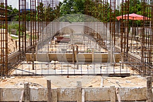 Install rebar and formwork