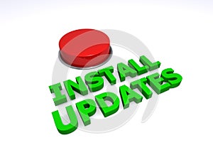Install updates button